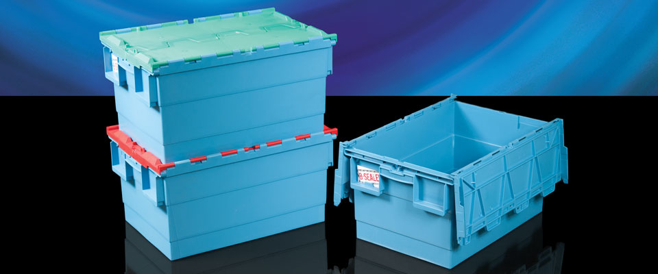 The Attached Lid Container has integrated lids to avoid extra handling and prevent losing the lids. They're strong and versatile, and when used in conjunction with a pull-tight security seal, are secure and tamper evident.