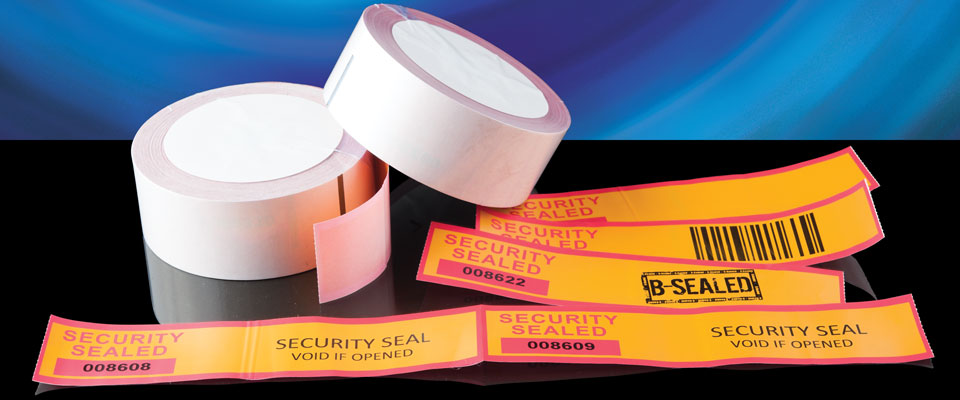 The X-Safe Tamper Evident Hybrid Tape may come in a roll, but it can also do the role of a label.