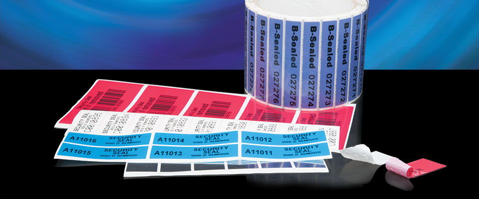 Tamper Evident Non Transfer Security Seals Labels 25mm x 50mm Stickers