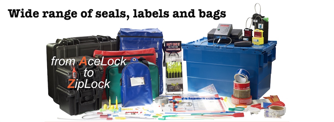 Security seals, Labels & Bags - Wide range of seals, labels and bags