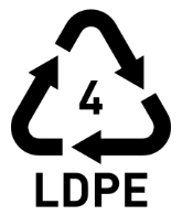 Recyclable plastic ldpe